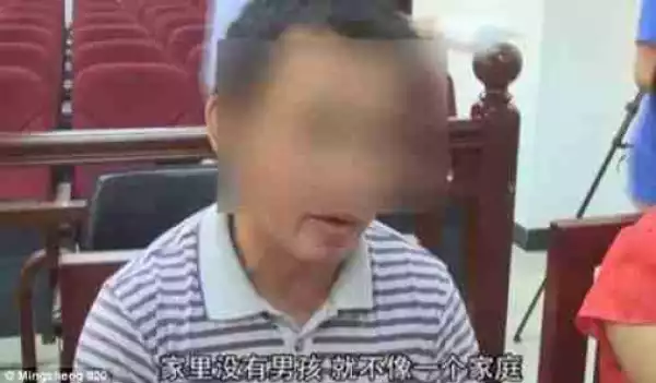 Chinese Couple Who Have 7 Daughters Spend N4.7million to Buy a Baby Boy (Photos)
